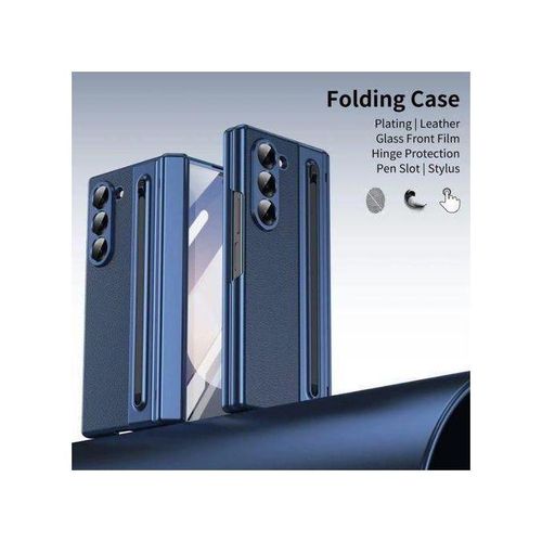 Pouch Samsung Luxury Premium Leather Case For Galaxy Z Fold 5 With S Pen And front screen protector - image 2