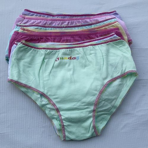 Dunnes Set Of 7 Colors Days Of The Week Girls Panties