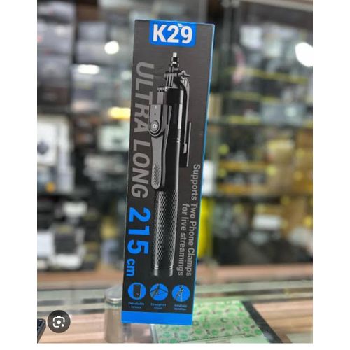 product_image_name-Generic-K29 Wireless Bluetooth Selfie Stick Tripod With Remote – Extendable Phone Stand-2