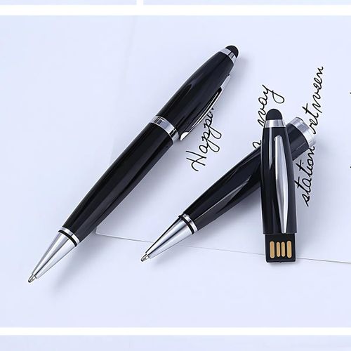 GUEETON 128GB OTG Usb Flash Drive Ballpoint Pen BLACK with 4 pcs spare refills - image 8