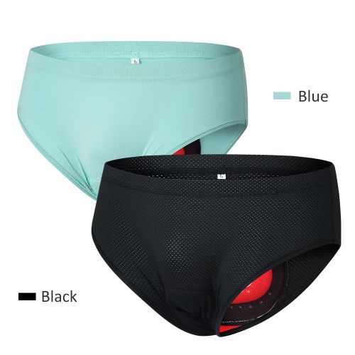 WOSAWE Men Bike Underwear Breathable Padded Bicycle Briefs Cycling