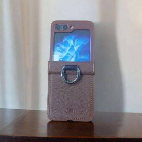 product_image_name-Generic-Samsung galaxy z flip 5 hinge protective Case with ring holder -1