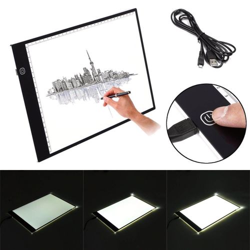 LED Drawing Board Tracing Light Pad Artist Stencil Tattoo Dimming