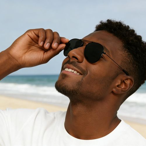 product_image_name-Fashion-Polarized Metal Aviator Sunglasses - Classic Aviation Style, UV400 Protection for Men & Women, Ideal for Nigerian Beach, Driving & Outdoor Use-7