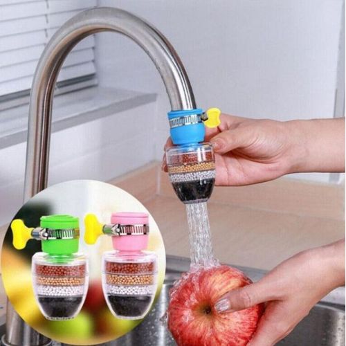 Generic 6-layer Faucet Water Filter And Purifier, Designed To Attach Directly