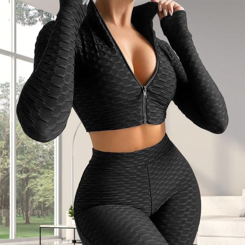 Generic Workout Suit, High Waist Yoga Leggings Sets, Women