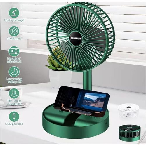 product_image_name-Generic-Mini Fan Rechargeable Mini Foldable Adjustable Height Fan-2