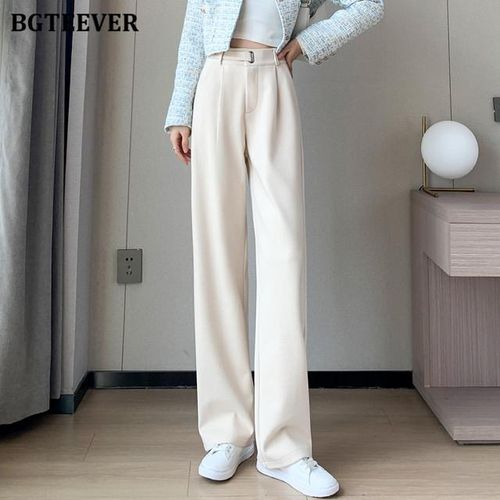 Generic Bgteever Winter Woolen Trousers For Women Soft Thick Warm Long Pants Female Casual Wool Pants Autumn Jumia Nigeria