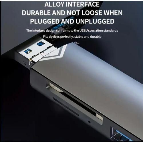 product_image_name-Generic-6 in 1 OTG Card Reader Type-C Micro USB Portable SD Memory For Type-C, Android Phone Or PC - Flash Drive High-Speed 5Gbps Data Transfer, Type-C & Micro USB Interfaces - SD, TF, Micro SD Compatible, Portable Multi-Function Adapter.-4