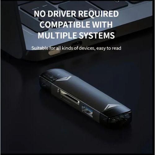 product_image_name-Generic-6 in 1 OTG Card Reader Type-C Micro USB Portable SD Memory For Type-C, Android Phone Or PC - Flash Drive High-Speed 5Gbps Data Transfer, Type-C & Micro USB Interfaces - SD, TF, Micro SD Compatible, Portable Multi-Function Adapter.-5