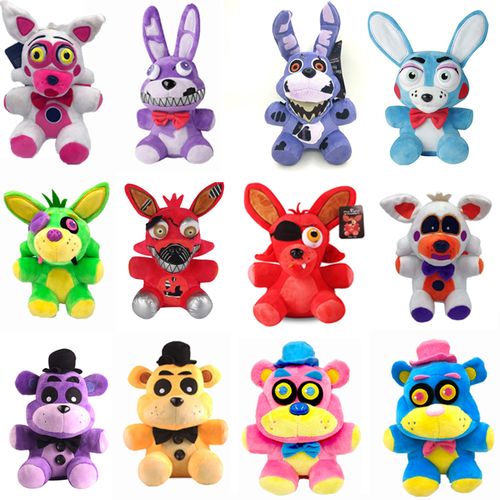 FNAF Nightmare Freddy Bear Foxy Bonnie Plush Toys Five Nights at