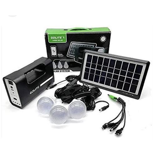 Generic Rechargeable Solar Energy Generator & Lighting  System Kit