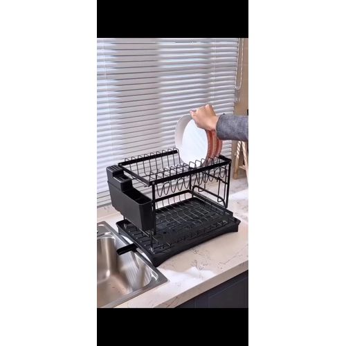 product_image_name-Generic-MYADDICTION Kitchen Dish Drying Rack Storage Plate Drainer Rack for Cutlery Dishes Bowls-1