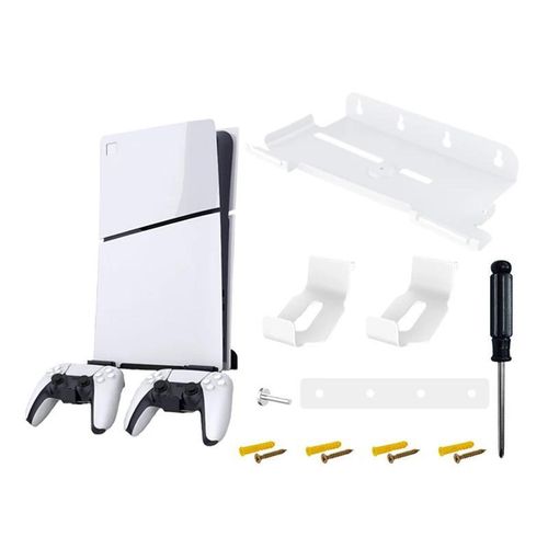 product_image_name-Generic-PS5 Slim Wall Mount Holder Stand with Controller Bracket-1