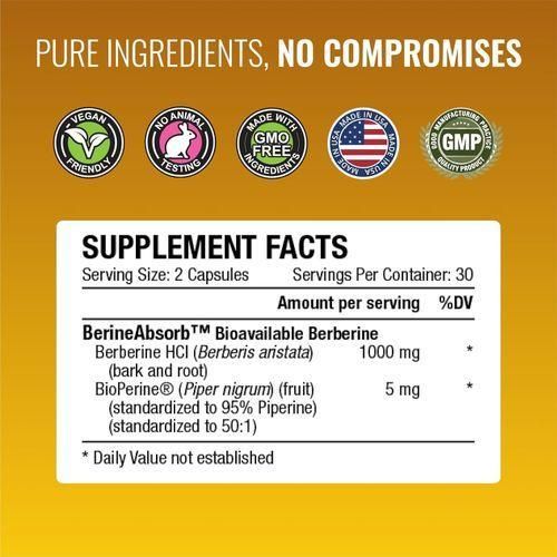 product_image_name-Approved Science-Berberine With Bioperine 1000 Mg High Absorption Berberine 60 Capsules Support-2