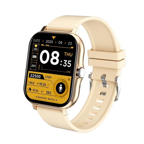 Generic For Xiaomi Samsung Android Phone Reloj Inteligente Mujer Custom  Dial Smart Watch Women Bluetooth Call Smart Watch Men +Box(#Yellow)
