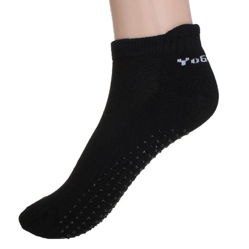 Generic New Non Slip Yoga Aerobic Pilates Socks/ Massage Grip Sport Gym  Exercise Socks Black