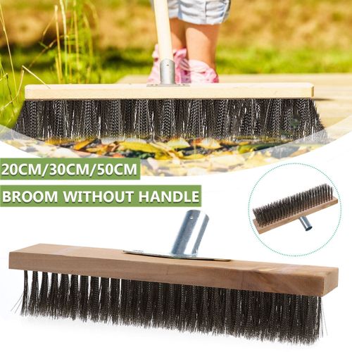 Generic 1pcs Sweeping Brush Head Stiff Bristle Hard Outdoor Broom Garden  Yard Stainless Steel -- 20cm / 30cm / 50cm 50cm