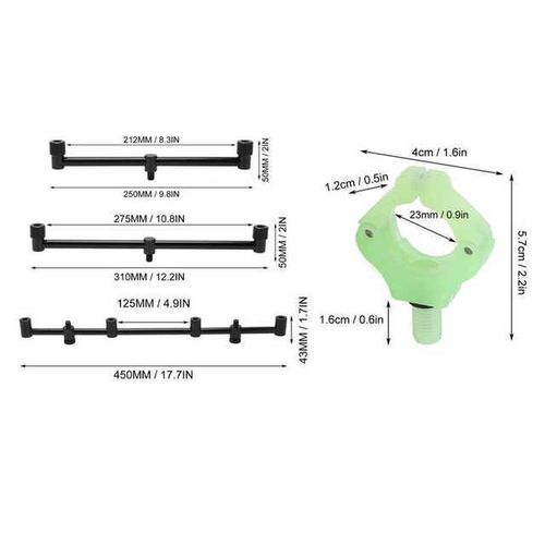 Generic Carp Fishing Rod Pod Aluminium Bank Sticks And Buzz Bar