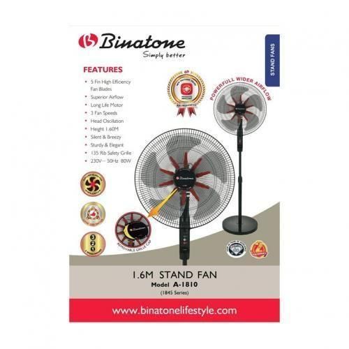 Binatone 1.6M STAND FAN MODE A-1810