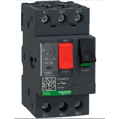 Generic Schneider Manual Motor Starter 24–32A (TeSys GV2 Series)