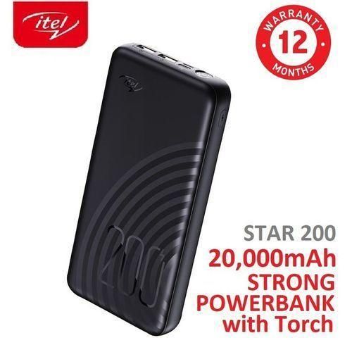 itel 20000mAh Star-200 Fast-Charging Power-Bank with LED Torch-Light - image 2