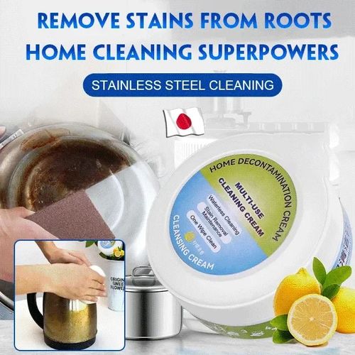Multipurpose Cleaning Cream, White Shoe Cleaning Cream with Sponge,  Multi-Functional Cleaning and Stain Removal Cream, No Need to Wash