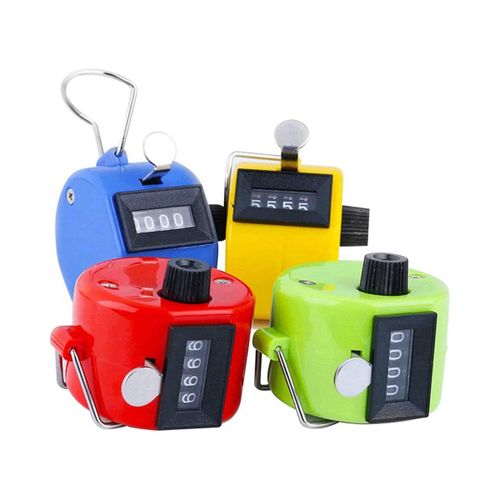 4 Digit Counters Mechanical Counter Manual Clicking Hand Counter