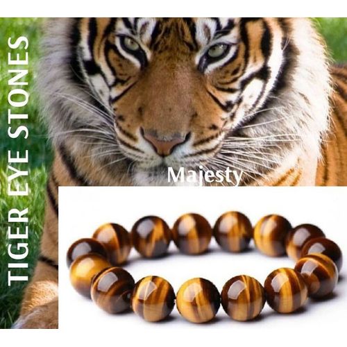 product_image_name-Fashion-Tiger Eyes Stone Unisex  Round Beads Bracelet-1