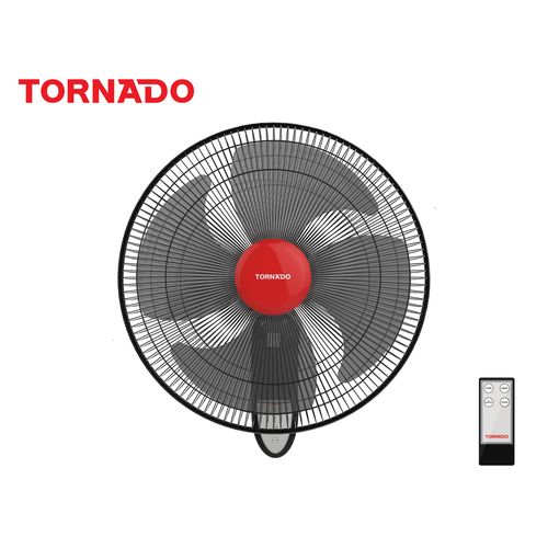product_image_name-Tornado-Wall Fan 16 Inch 4 Blades Remote Black EPS-16R-6