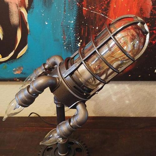Generic Rocket Lamp Steampunk Industrial Desk Night Lamp Bedside Table Light For Bedroom Decor Kids S Father s Day S Jumia Nigeria