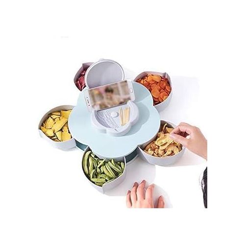 product_image_name-Generic-Double Layer Rotating Snack Storage Box-5