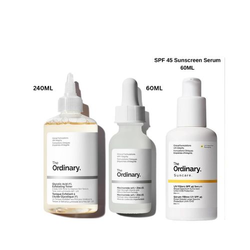 product_image_name-Generic-New Version! Glycolic Acid Exfoliating + Niacinamide + Sunscreen - 240ML/60ML/60ML Bottles-1