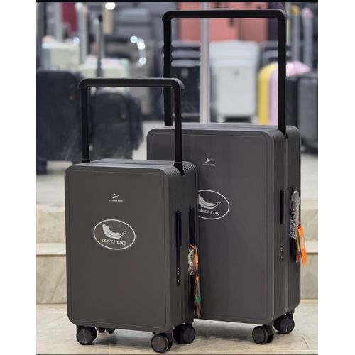product_image_name-Leaves King-GREY Wide handle Suitcase - 2set-1