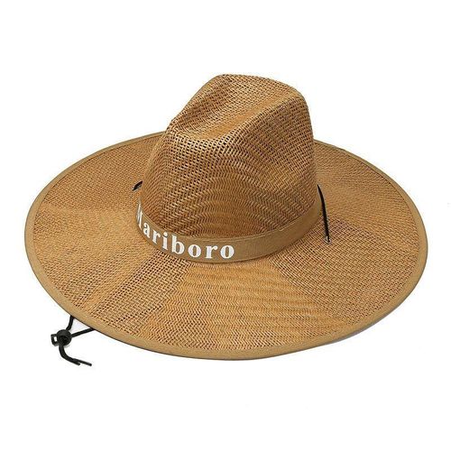 Generic Summer New Women's Big Brim Sun Hat Men's Outdoor Sun Hat Fishing  Sun Hat Farming Straw Hat Beach Hat