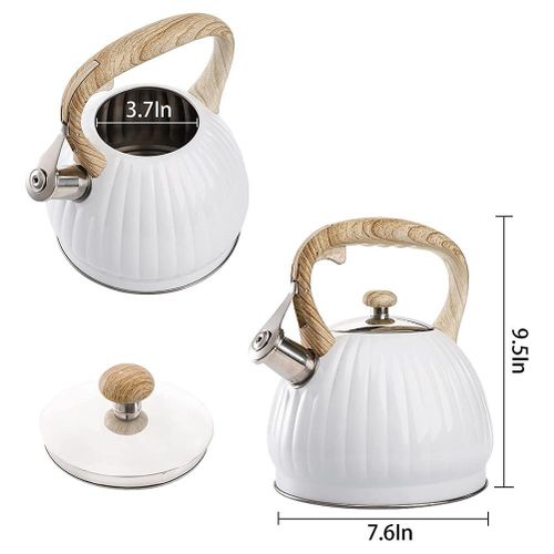 3.4 QT Stove Top Tea Kettle Whistling Water Boiling Tea Pot