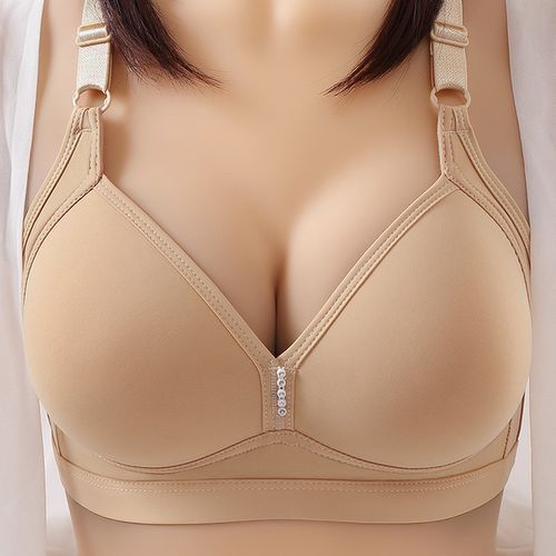 Fashion Women 36_42 B/C Large Size Gathered Bras For Mother