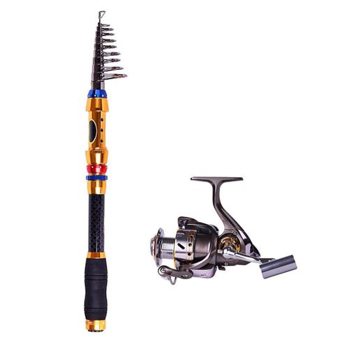 Generic Carbon Fiber Rod And Reel Combo Freshwater Carbon