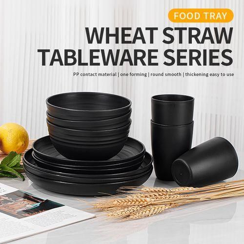 Generic 16pcs Cutlery Set (8 Plates + 4 Bowls + 4 Cups) - Reusable