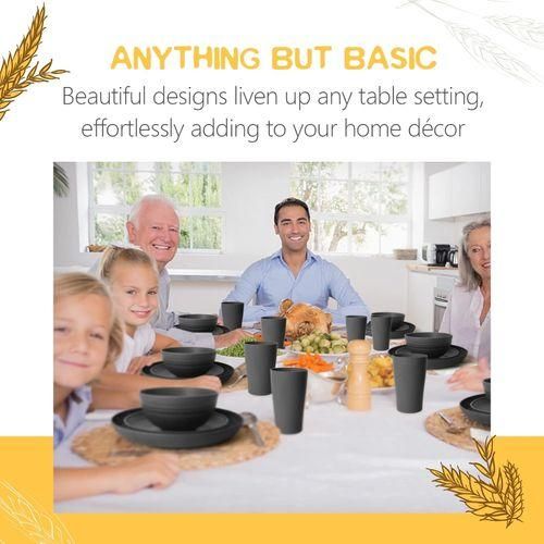 Generic 16pcs Cutlery Set (8 Plates + 4 Bowls + 4 Cups) - Reusable - image 6