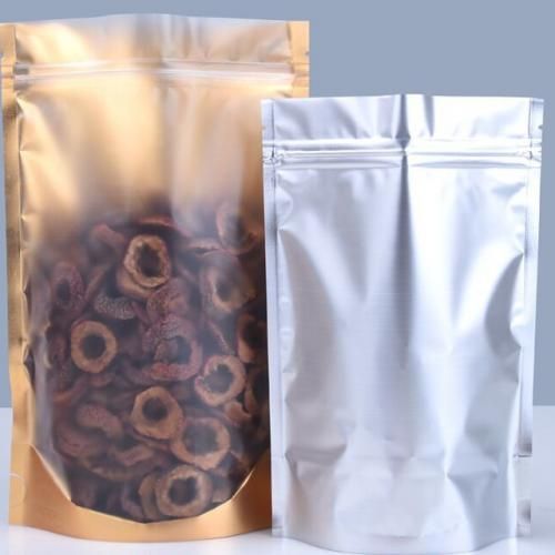 Generic 50pcs (400g) GOLD Stand Up Reseal Ziplock Food Pouch- 8