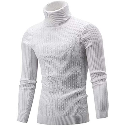 Fashion Men's Turtle Neck Top/ Cooperate White | Jumia Nigeria