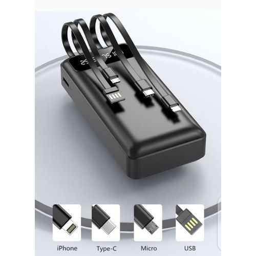 Generic Super Fast Charging 30000mAH Power Bank With 4 Cables