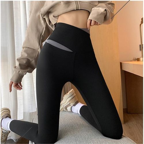 Generic Shark Skin Leggings For Female Outerwear Wearing Tight High Waist  Abdominal And Hip Lifting Versatile Yoga Pants