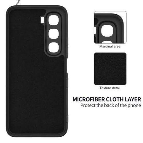 product_image_name-Generic-Infinix Hot 60 Pro Plus Classic Matte Black Silicone Phone Back Case-1