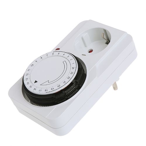 EU Timer Switch Timer 24 Hours Plug in Mechanical Grounded