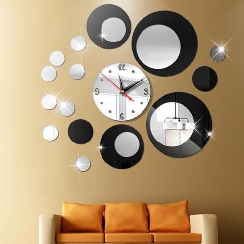 product_image_name-Generic-Top Acrylic 3D Round Wall Clock DIY Modern Clocks Decoration-1