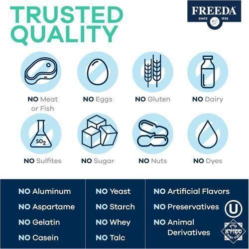 product_image_name-FREEDA-Magnesium Gluconate 100 Tablets Kosher Vegan-4