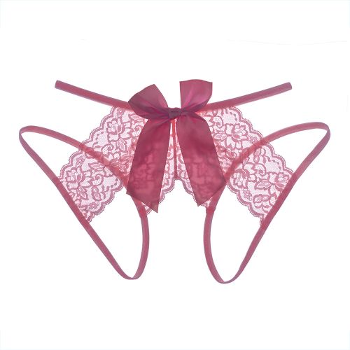 Fashion Women's Sexy Hollow Out Thong Lingerie Open Crotch