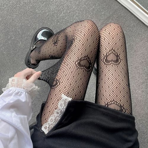 3 Black Fishnet Tights Plus Size Net Pantyhose Women Sexy Cross Mesh  Stockings